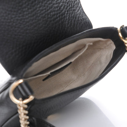 Gucci Pebbled Calfskin Small Soho Flap Crossbody Black 5 of 7