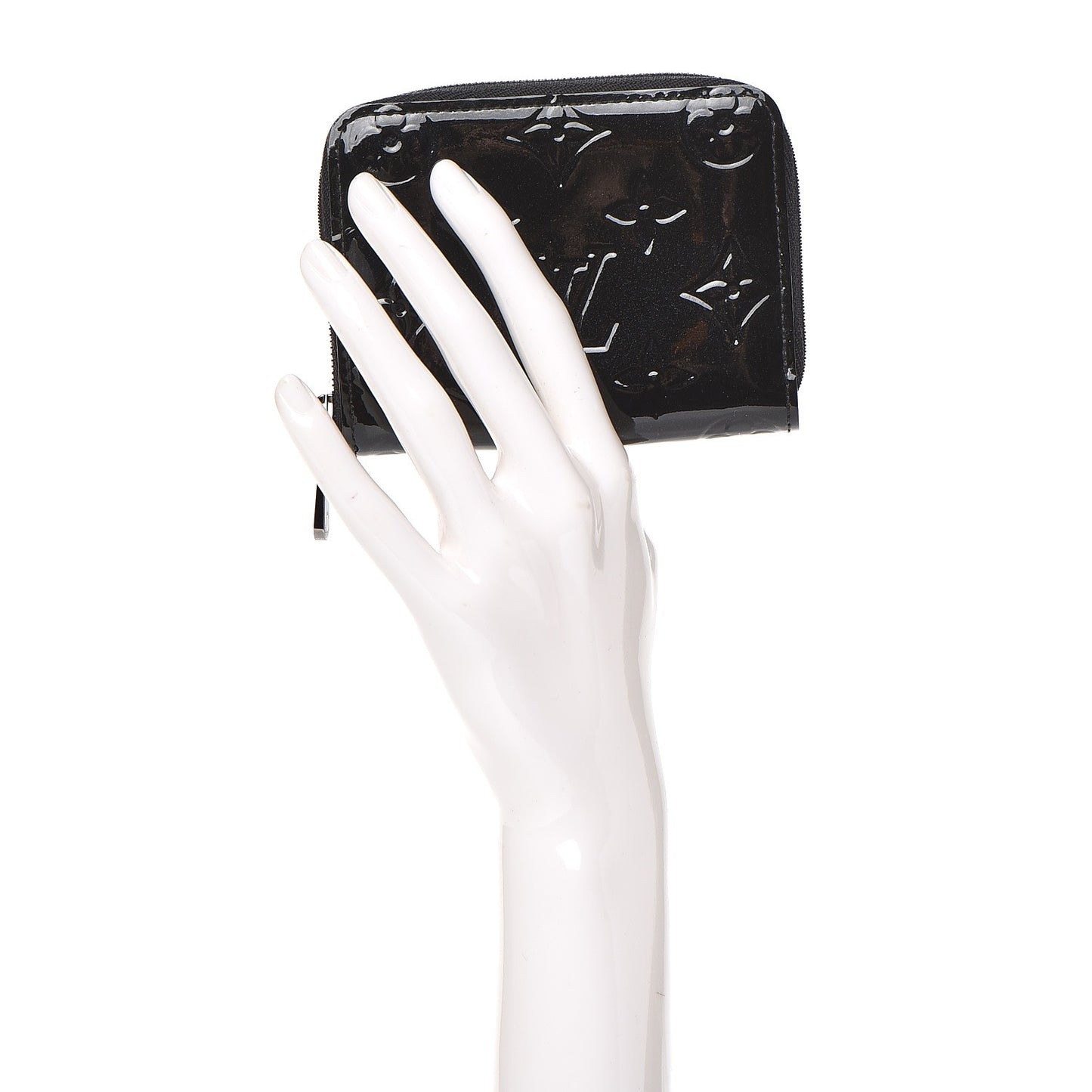 Vernis Zippy Coin Purse Wallet Noir Magnetique