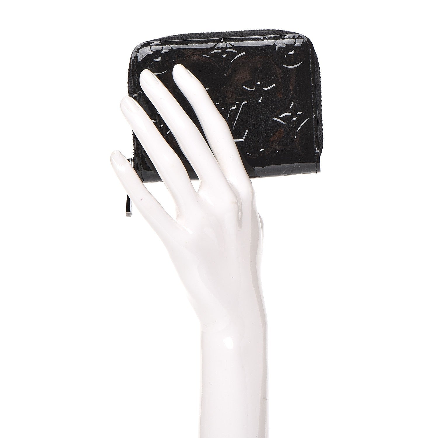Louis Vuitton Vernis Zippy Coin Purse Wallet Noir Magnetique 2 of 7