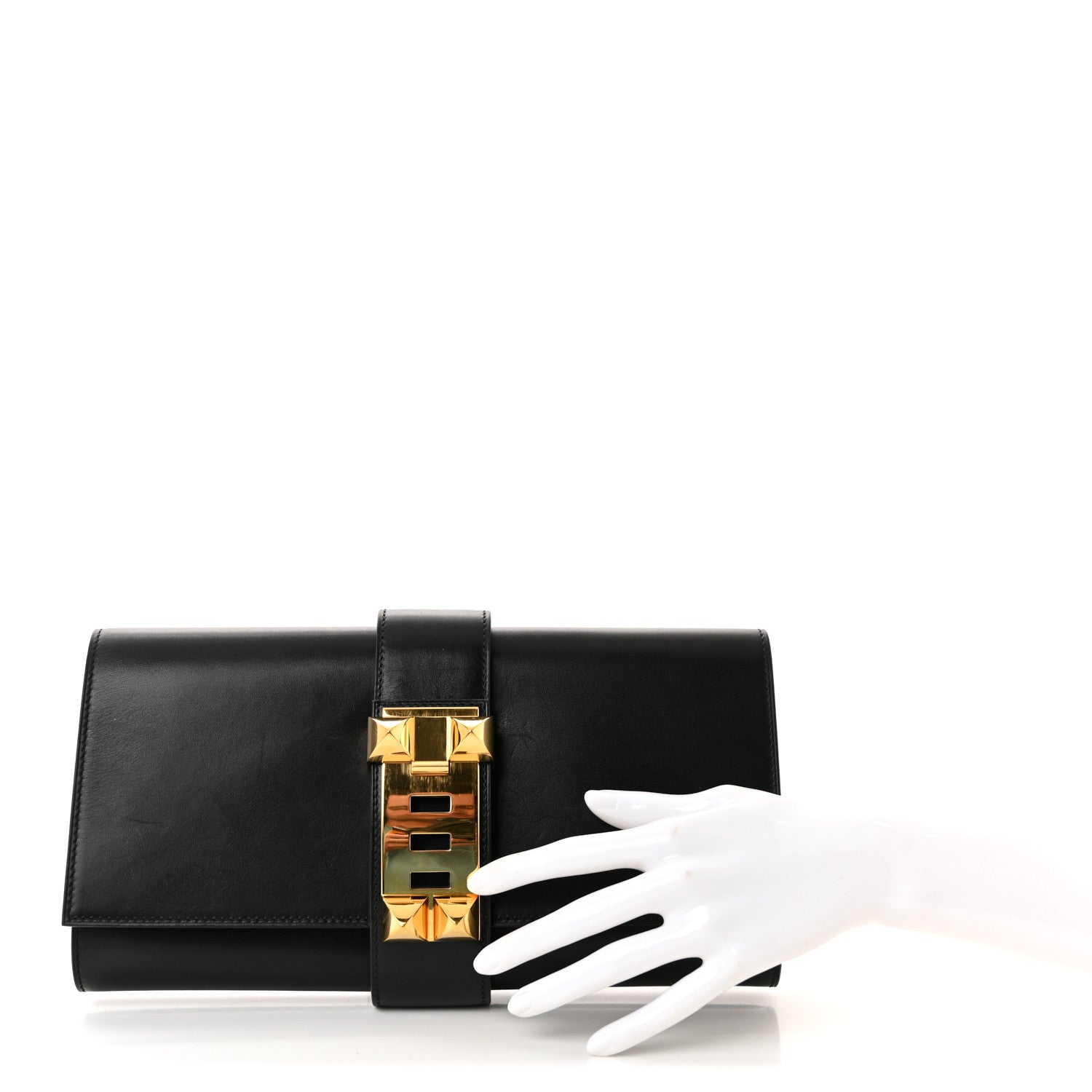 Hermes Box Medor 29 Clutch Black 1810978 – FASHIONPHILE
