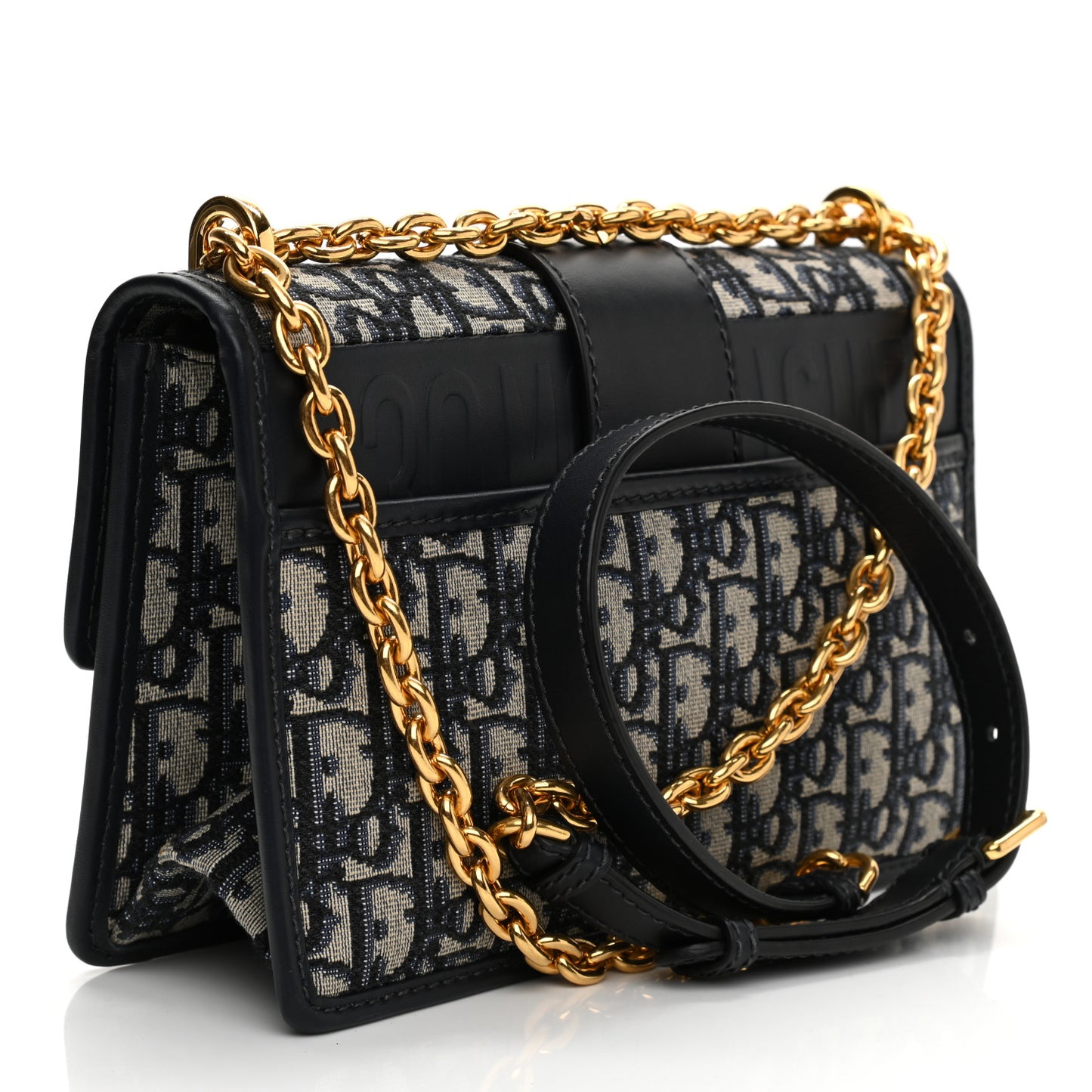 Oblique 30 Montaigne Chain Flap Bag Blue