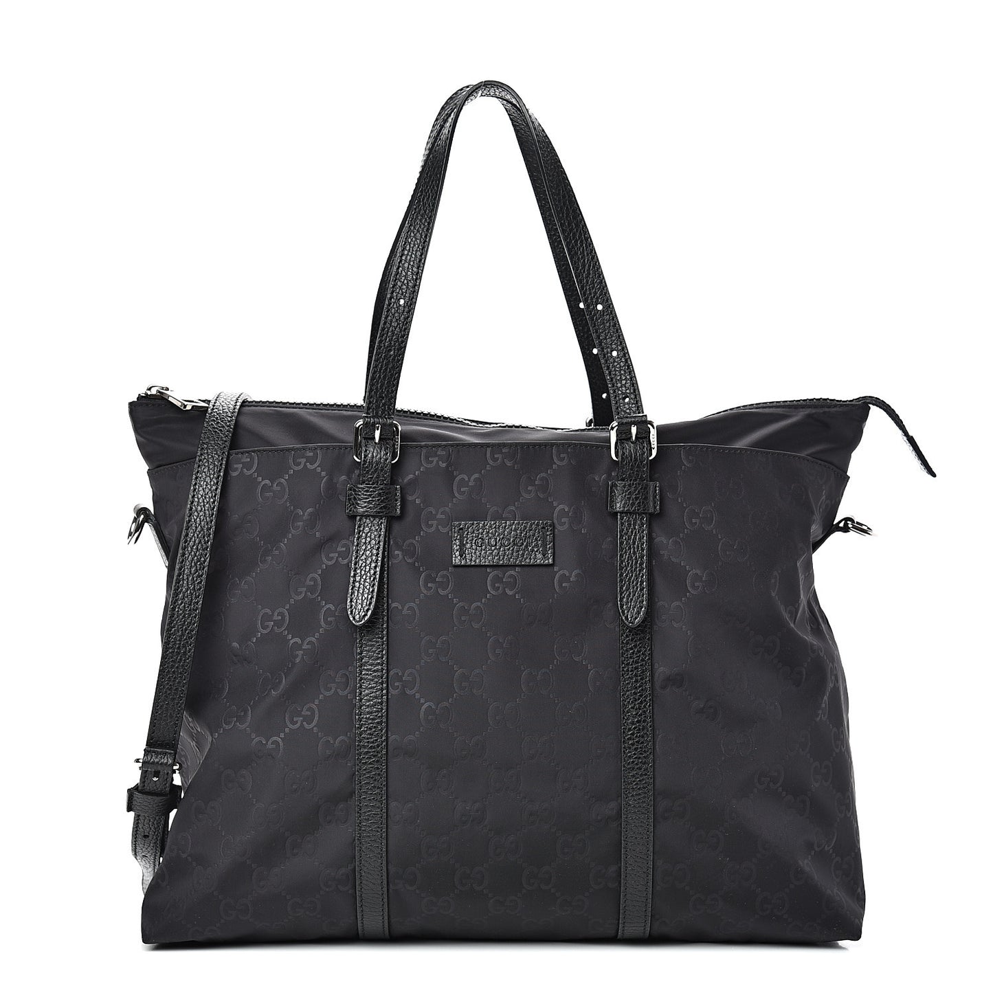 Nylon Monogram Tote Black