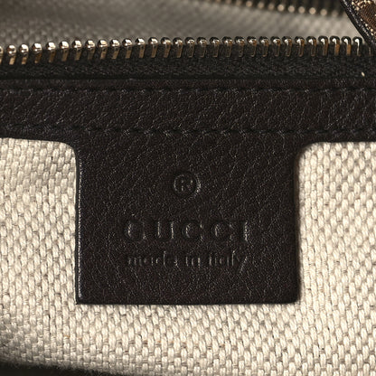 Gucci Monogram Web Medium Dressage Hobo Dark Brown 6 of 9