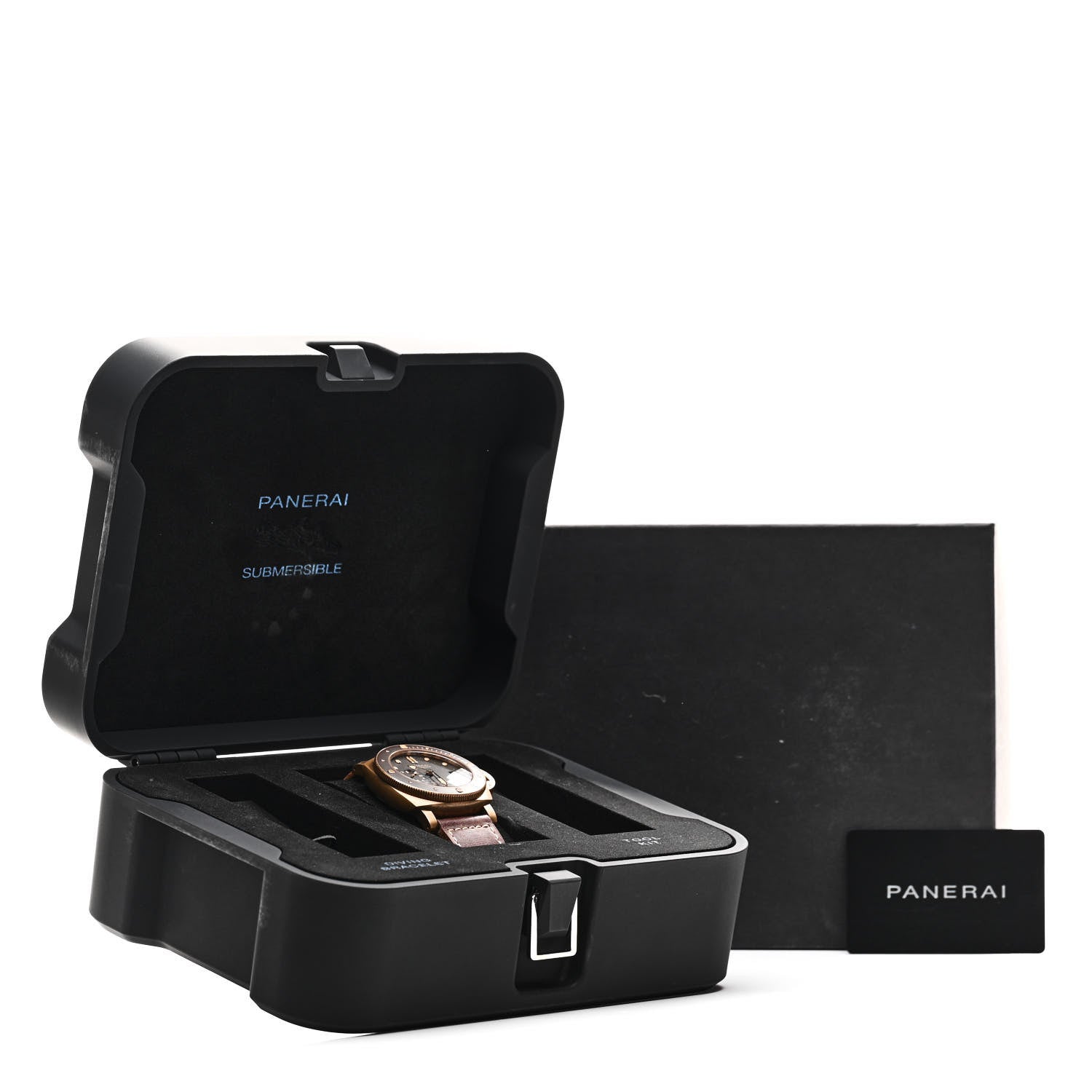 Panerai Bronze Calfskin 47mm Luminor Submersible Automatic Watch Brown PAM00968 5 of 5