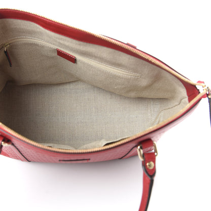 Gucci Soft Microguccissima Dome Satchel Red 5 of 10