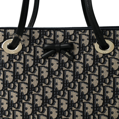 Christian Dior Oblique Small Promenade Shopping Bag Blue Multicolor 7 of 9