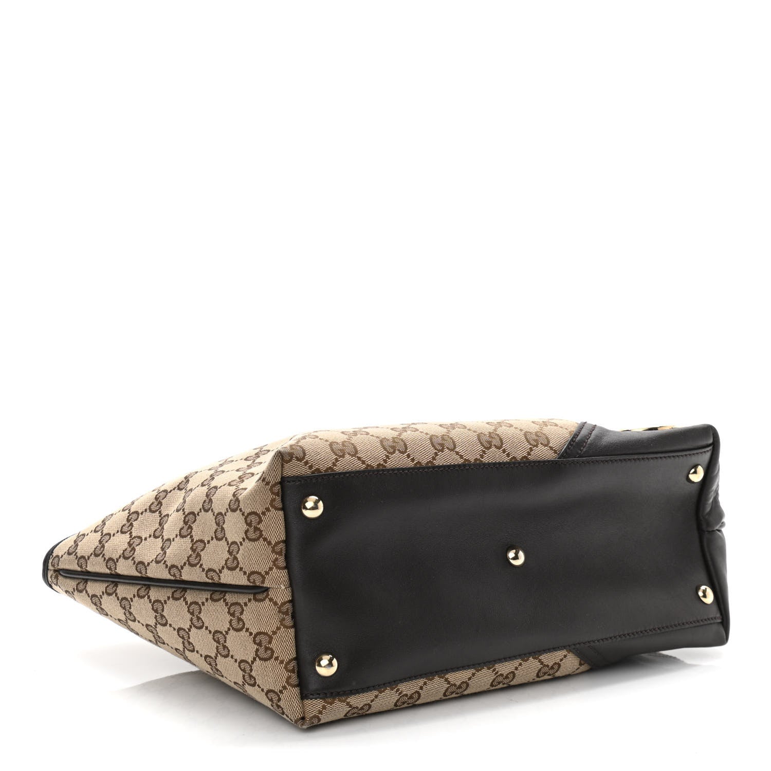Gucci Monogram Medium New Britt Tote Brown 4 of 10