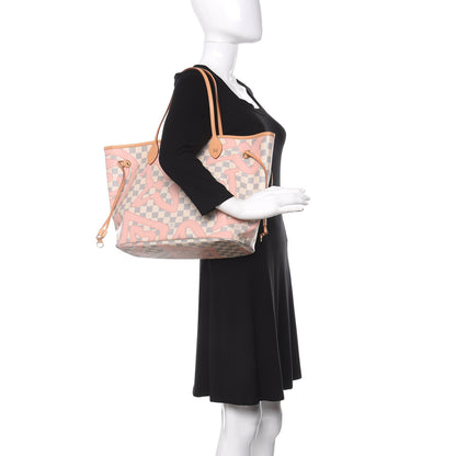 Louis Vuitton Damier Azur Tahitienne Neverfull MM 2 of 14
