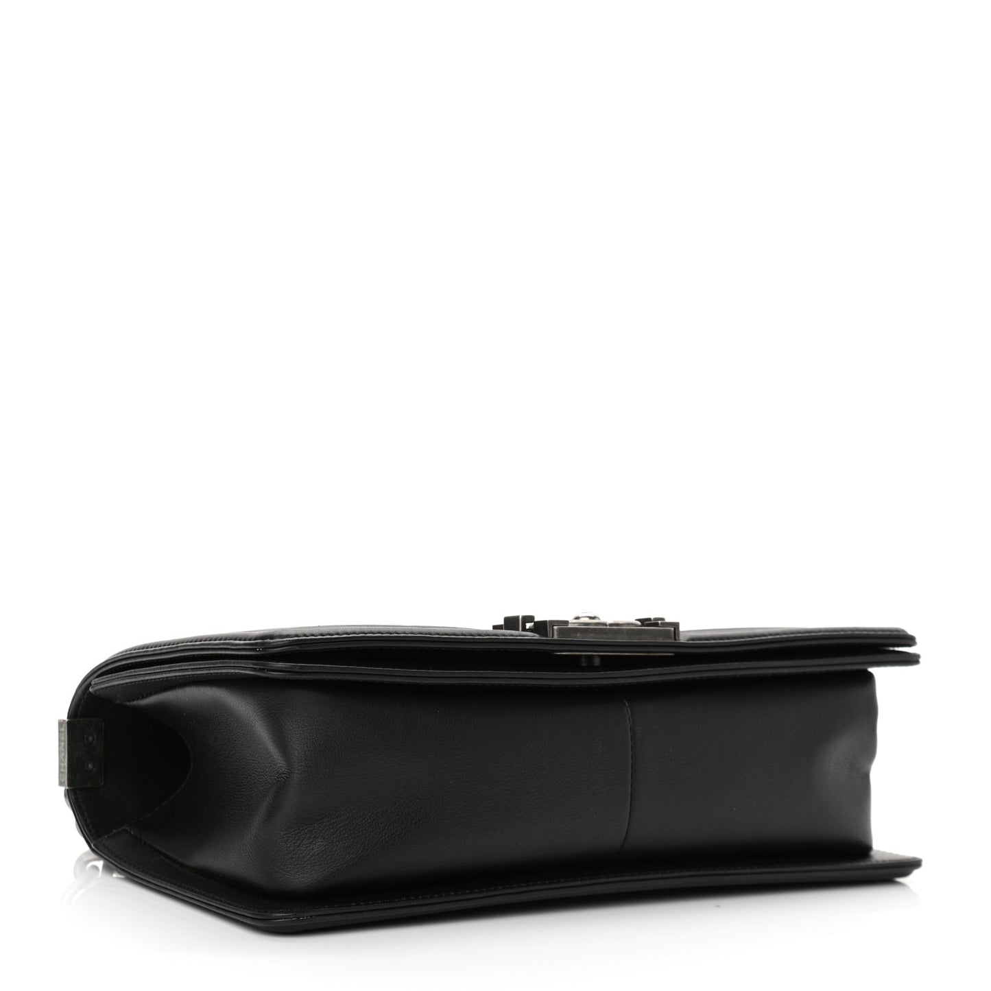 Calfskin Quilted Medium Boy Flap Black