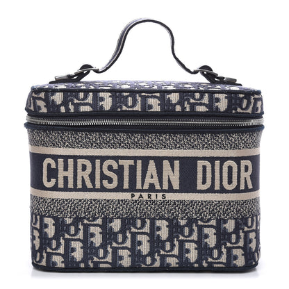 Christian Dior Oblique Diortravel Vanity Case Blue 1 of 10