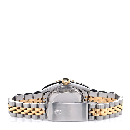 Rolex Stainless Steel 18K Yellow Gold Diamond 26mm Oyster Perpetual Datejust Watch Champagne 69173 3 of 5