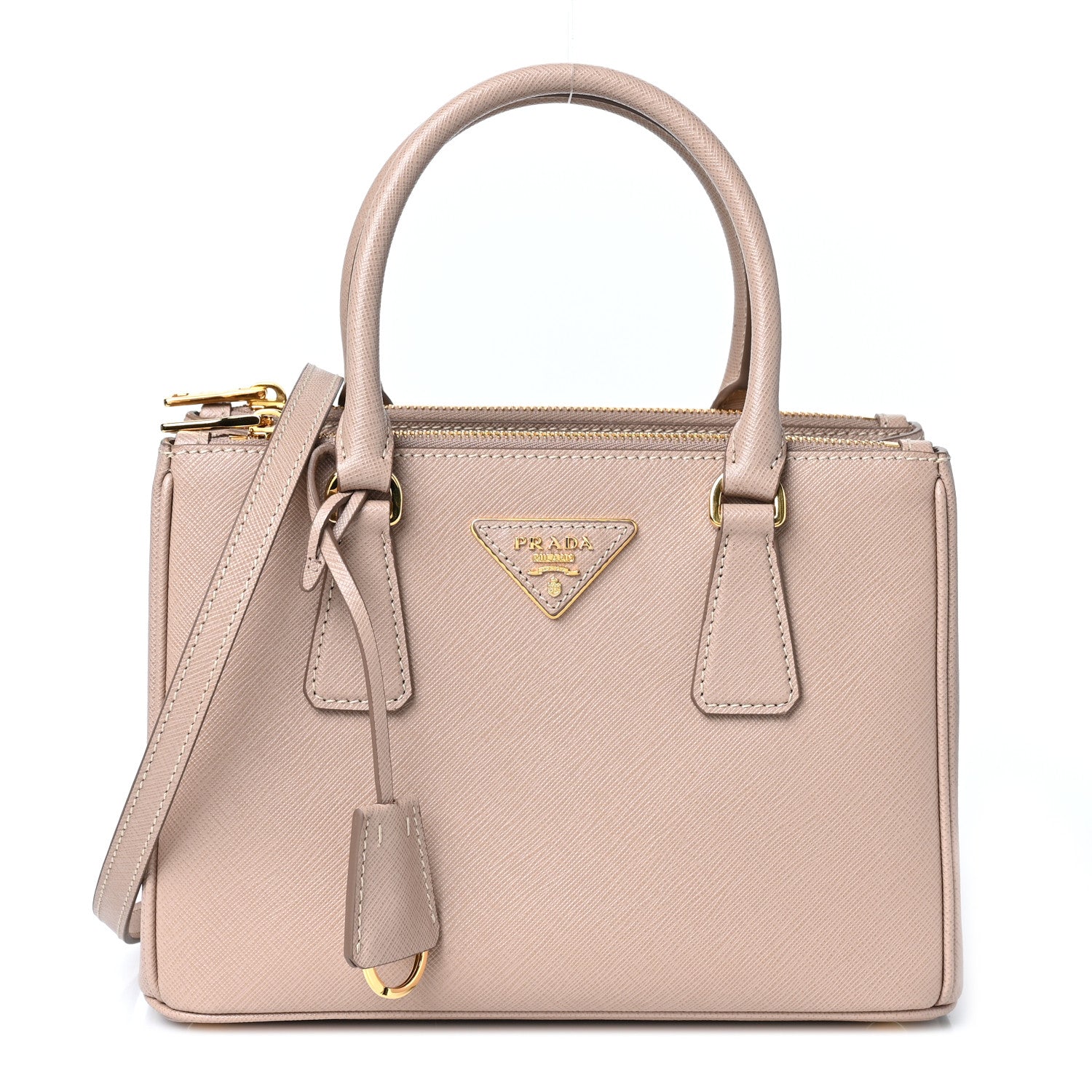 Prada Saffiano Small Galleria Double Zip Tote Cammeo 1 of 8