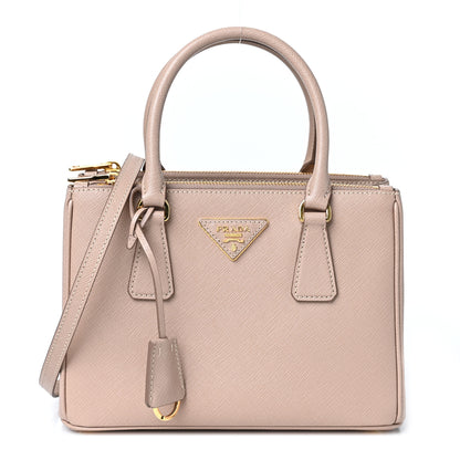 Prada Saffiano Small Galleria Double Zip Tote Cammeo 1 of 8