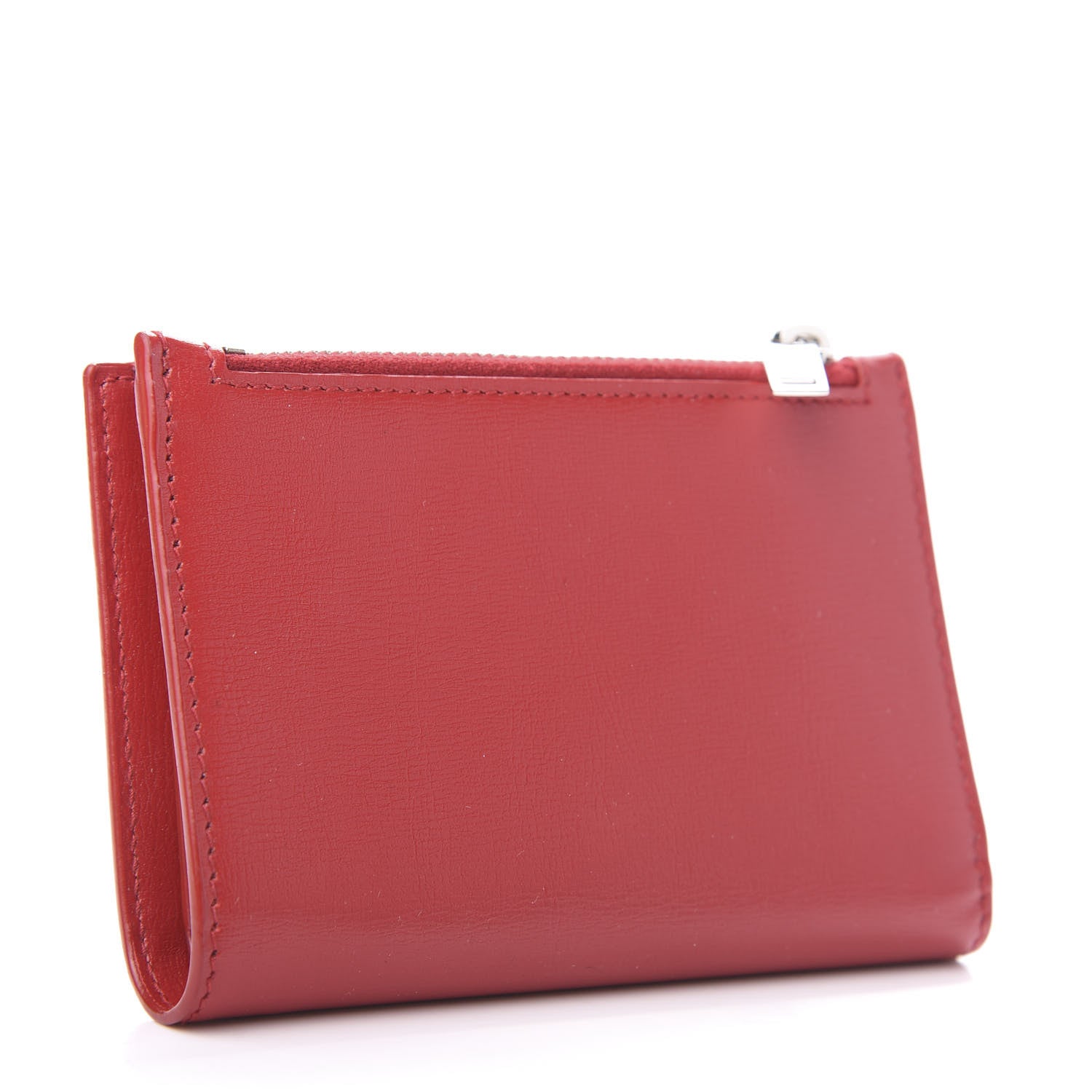 Saint Laurent Calfskin Fragments Flap Wallet Red 3 of 8