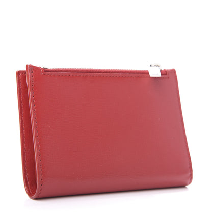 Saint Laurent Calfskin Fragments Flap Wallet Red 3 of 8