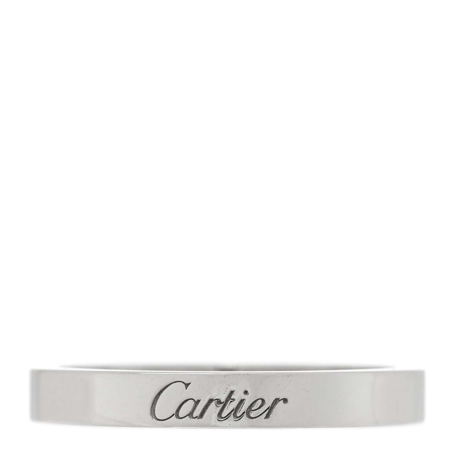 Platinum 3mm C De Cartier Wedding Band Ring 58 8.5