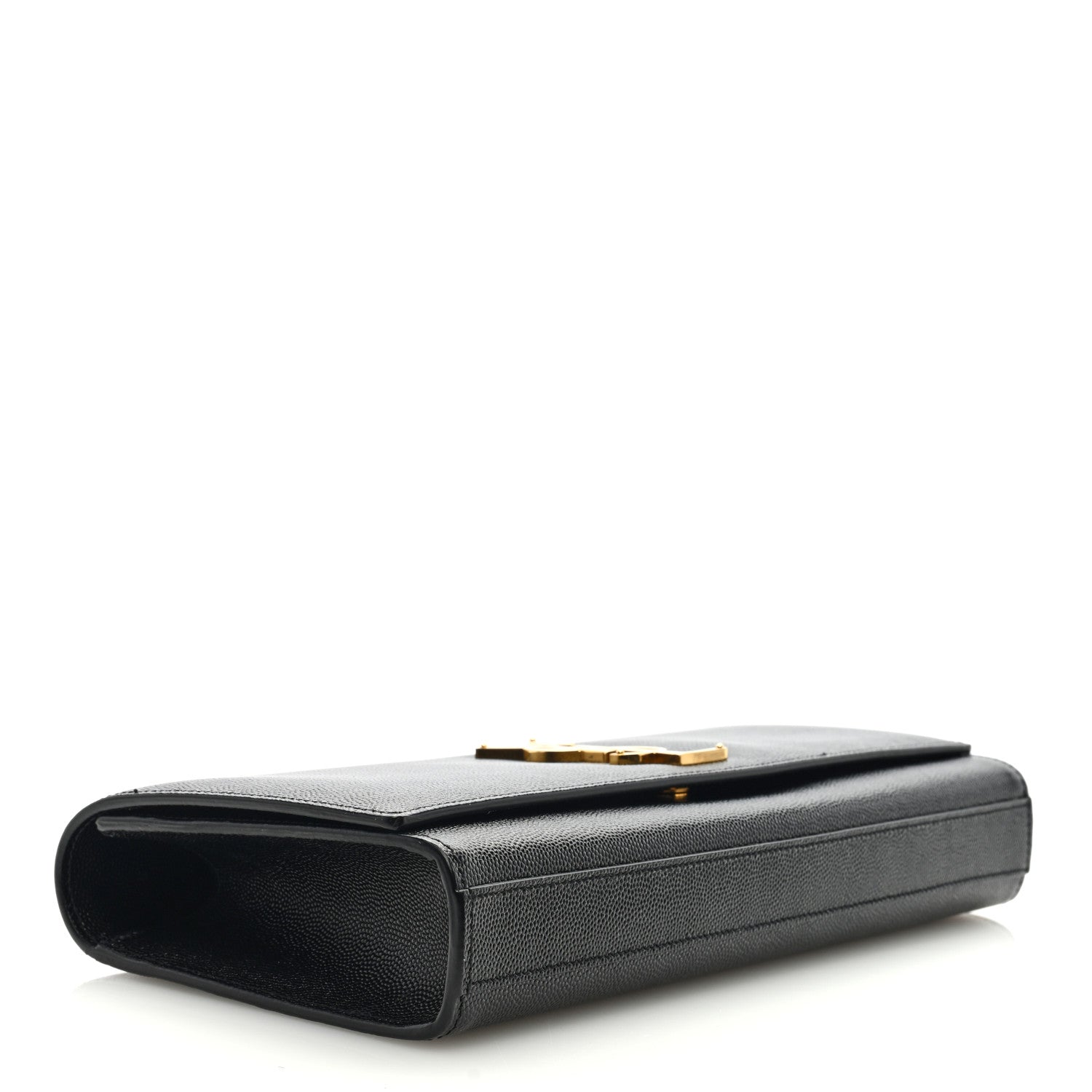 Saint Laurent Grain De Poudre Monogram Cassandre Clutch Black 4 of 6