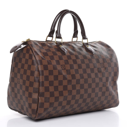 Louis Vuitton Damier Ebene Speedy 35 3 of 15