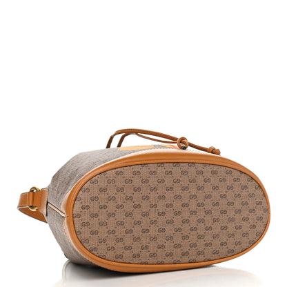 Gucci X DISNEY Mini Vintage GG Supreme Monogram Bucket Bag Beige Vintage Sun Oil 3 of 10
