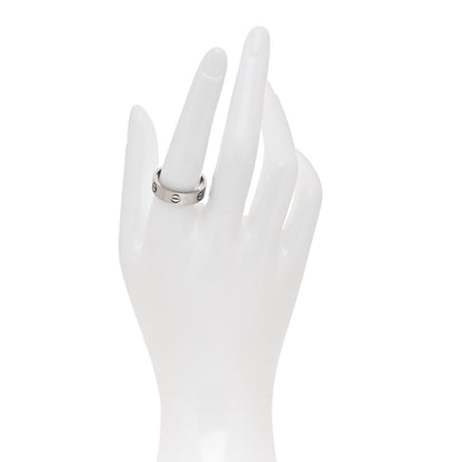 Cartier 18K White Gold 5.5mm LOVE Ring 58 8.5 2 of 4