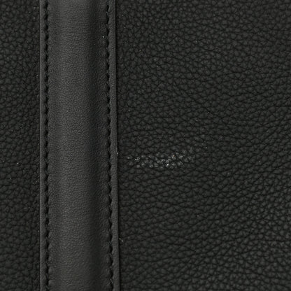 Louis Vuitton Grained Calfskin Aerogram Keepall Bandouliere 40 Black 10 of 10