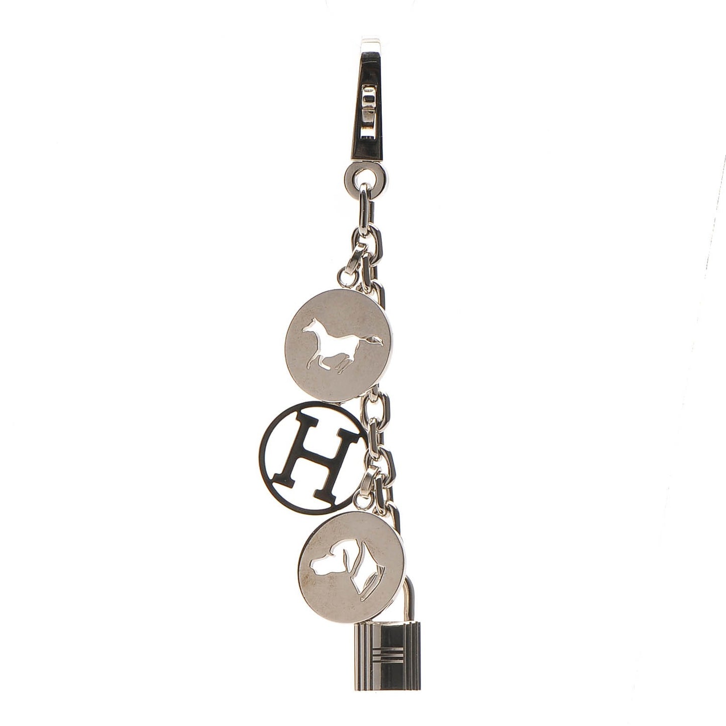 Palladium Breloque Bag Charm Silver