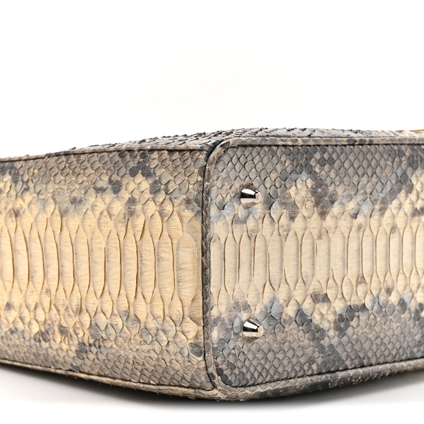 Snakeskin Extra Large Lady Dior Beige