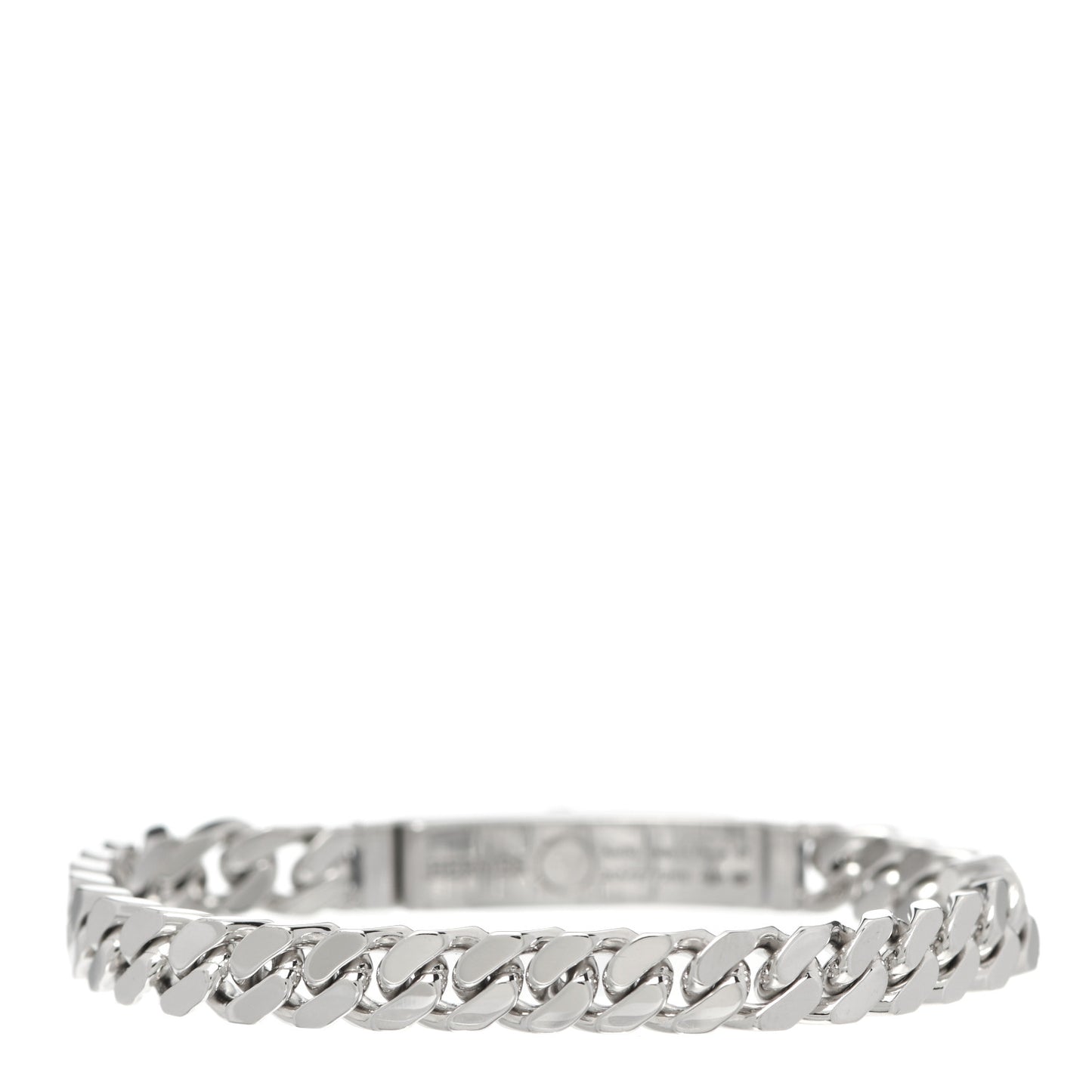 18K White Gold Diamond TPM Kelly Gourmette Bracelet ST