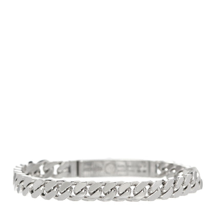 Hermes 18K White Gold Diamond TPM Kelly Gourmette Bracelet ST 3 of 5