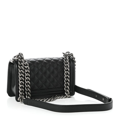 Chanel Caviar Quilted Small Boy Flap Black 3 of 10