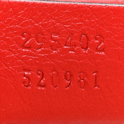 Gucci Guccissima Medium Emily Chain Shoulder Bag Red 7 of 17