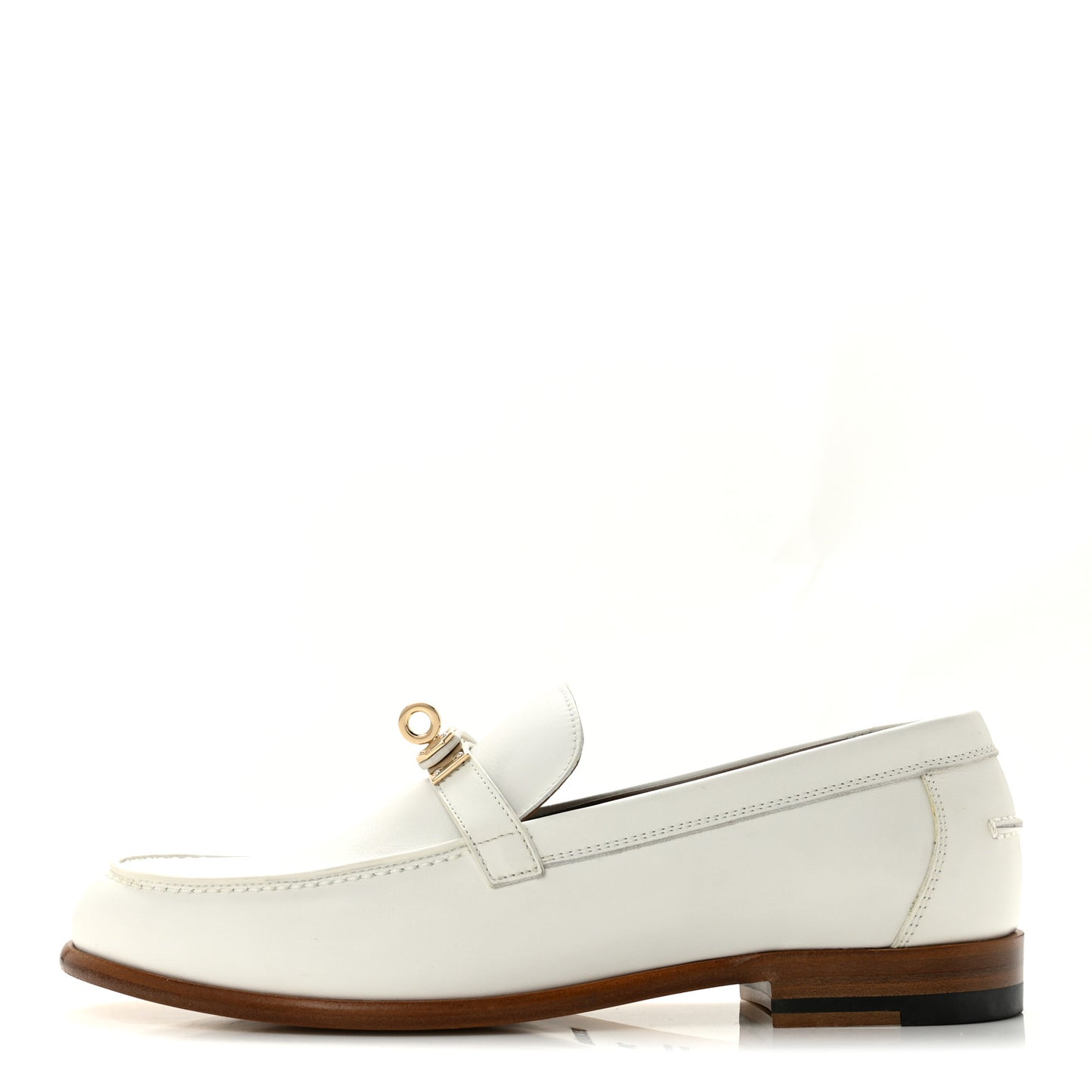 Calfskin Womens Destin Loafers 38 White