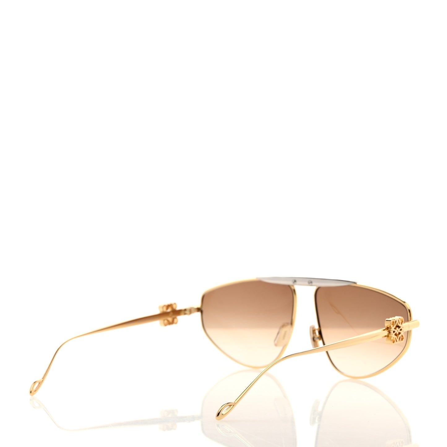 Metal Anagram Aviator Sunglasses LW40116U Gold