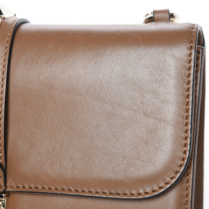 Valentino Garavani Vitello Medium Glam Lock Rockstud Flap Nocciola 14 of 14