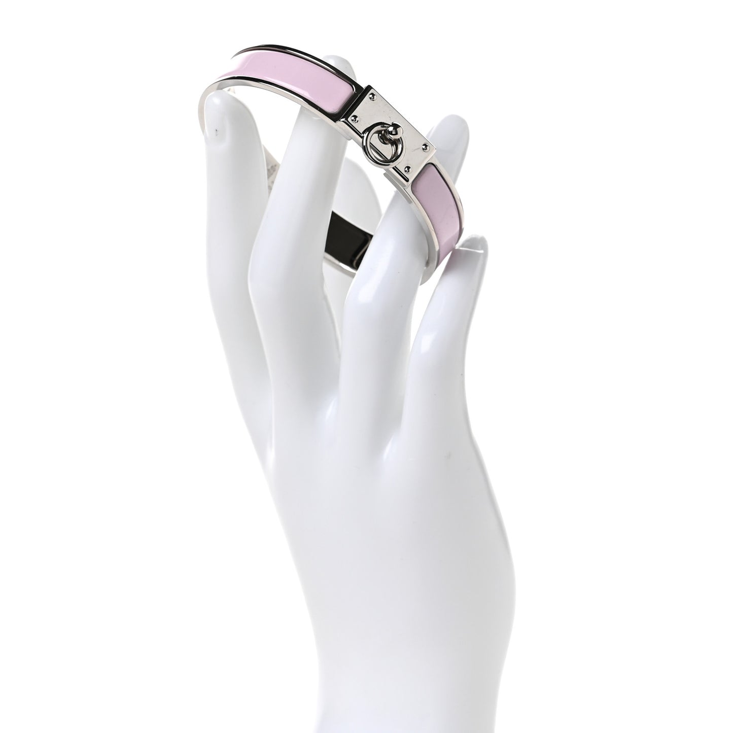 Enamel Clic Anneau Bracelet PM Rose Dragee