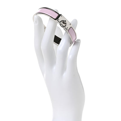 Hermes Enamel Clic Anneau Bracelet PM Rose Dragee 2 of 4