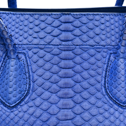Celine Snakeskin Medium Phantom Luggage Blue 9 of 13