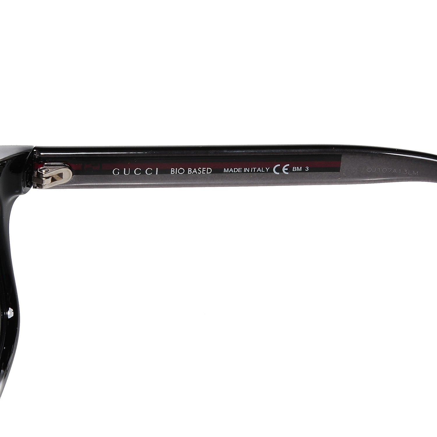 Gucci Bio-Based Frame Rectangle Web Sunglasses 3709/S Black 4 of 5