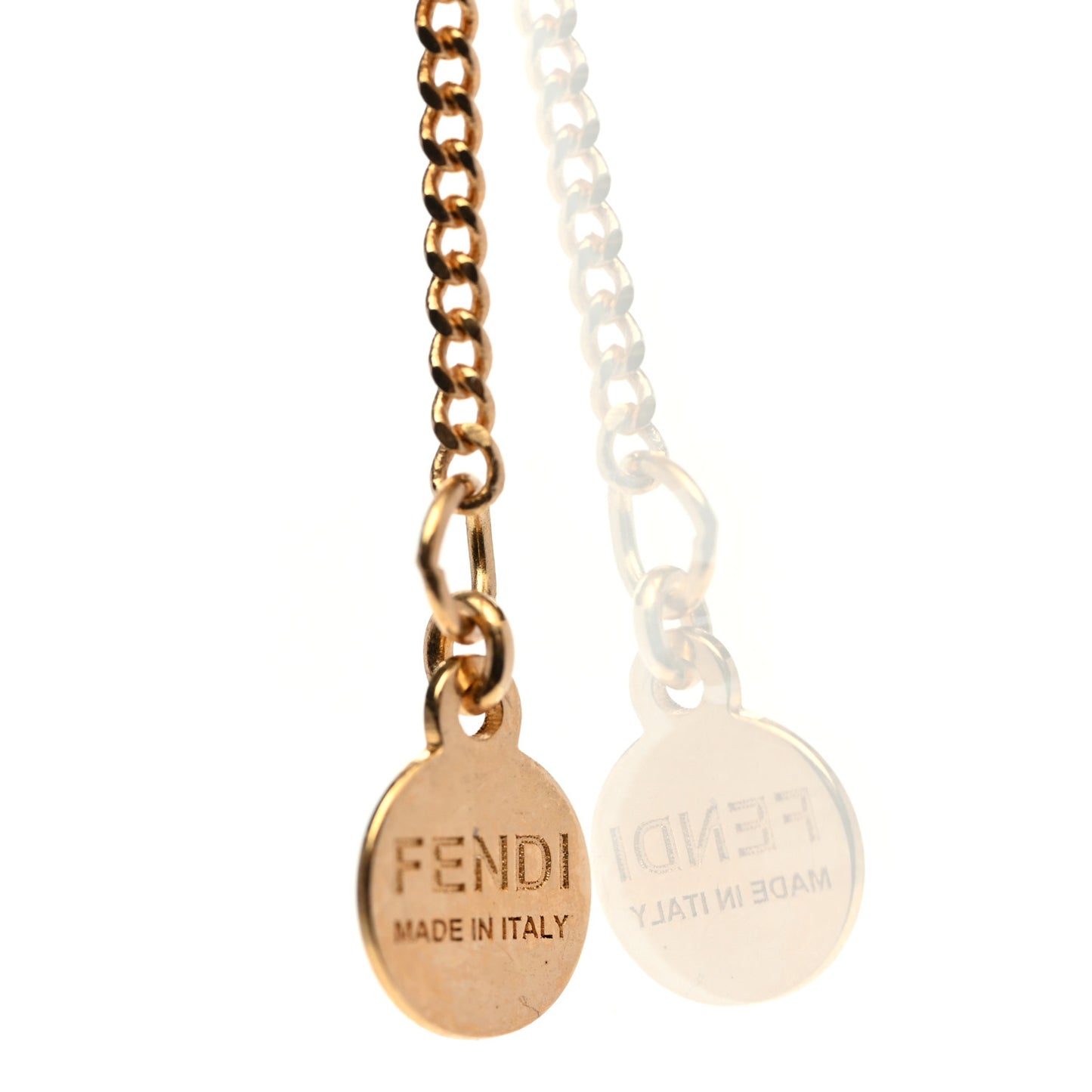 Metal Karligraphy Necklace Gold