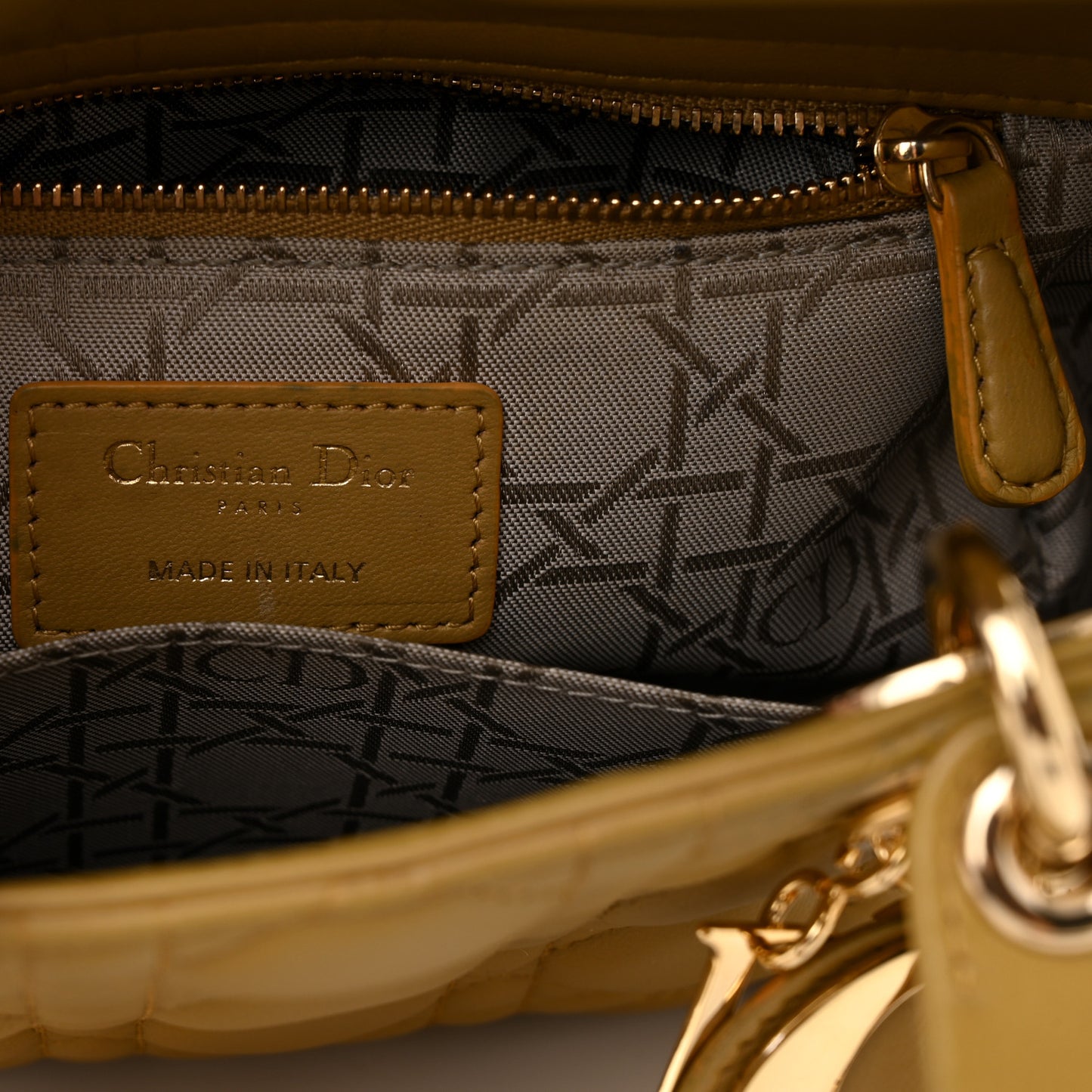 Lambskin Cannage Small My ABCDior Lady Dior Light Brown