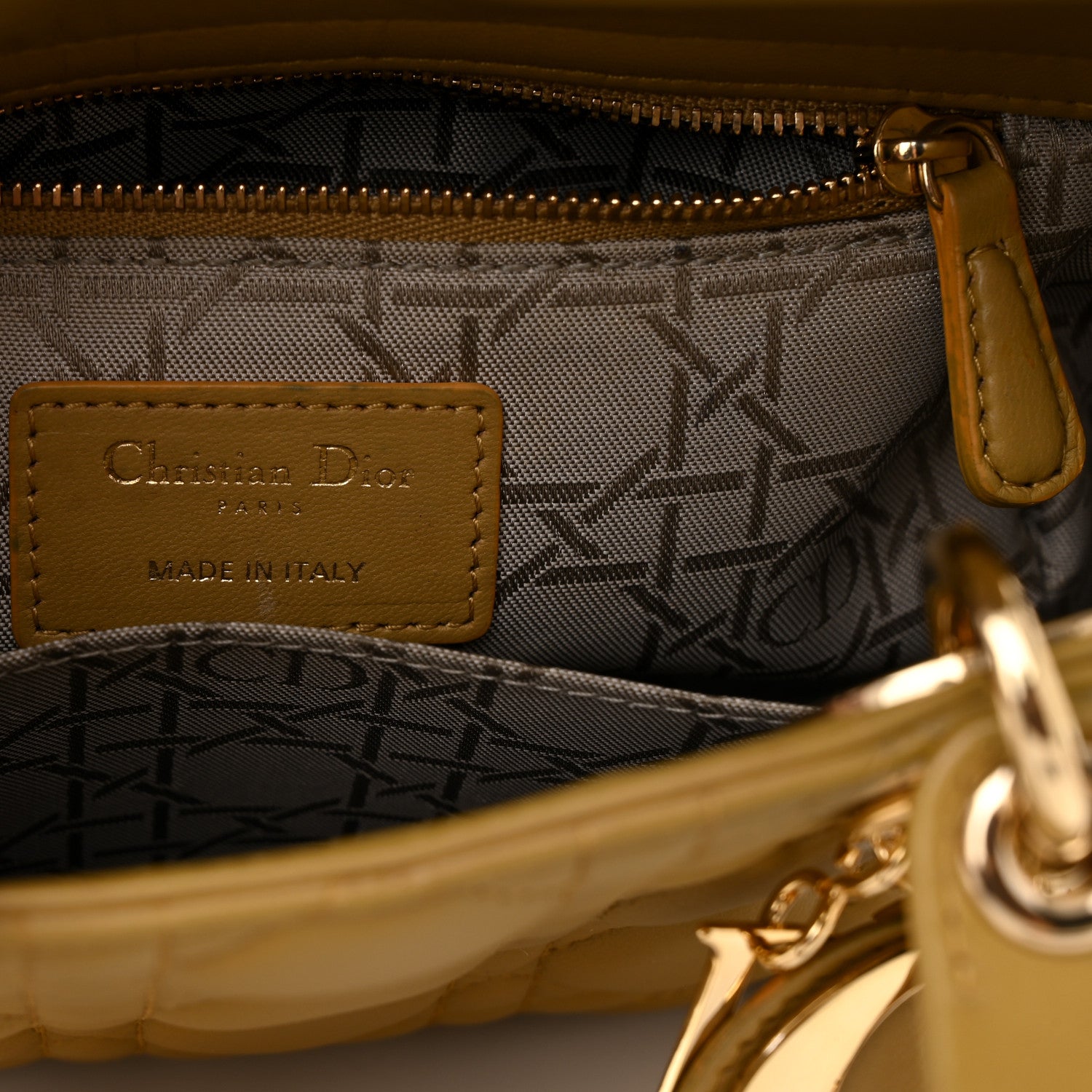 Christian Dior Lambskin Cannage Small My ABCDior Lady Dior Light Brown 6 of 12