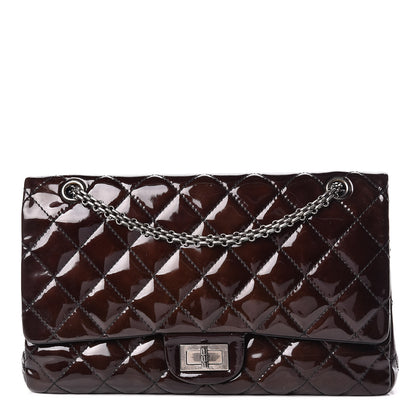 Chanel Patent Quilted 2.55 Reissue 227 Flap Prune 1 of 15