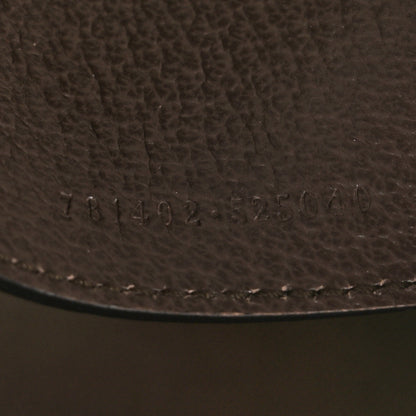 Gucci GG Supreme Monogram Textured Dollar Calfskin Web Small Ophidia Bucket Shoulder Bag Beige Ebony New Acero 7 of 14