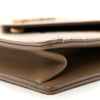 Saint Laurent Lambskin Quilted Monogram Gaby Chain Bag Taupe 10 of 11