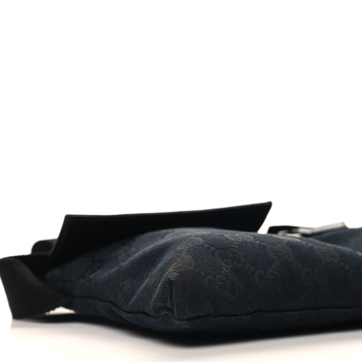 GG Monogram Double Pocket Belt Bag Black