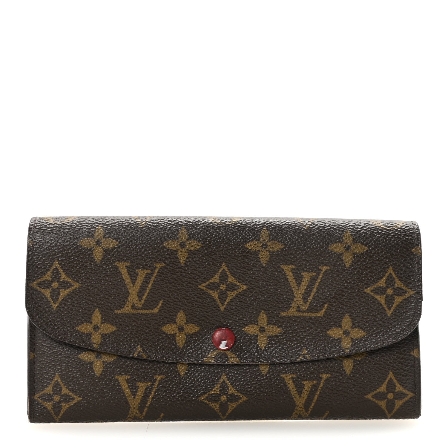 Louis Vuitton Monogram Emilie Wallet Red 1 of 7