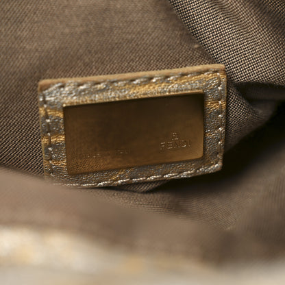 Fendi Nappa Nuvolata Bimetal Spy Oro Argento 8 of 22