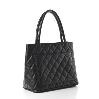 Chanel Caviar Quilted Medallion Tote Black 3 of 10