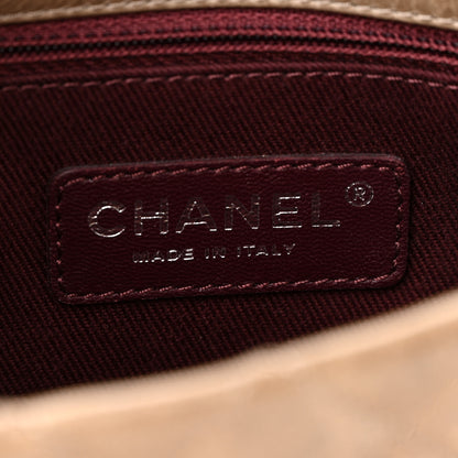 Chanel Glazed Calfskin Nameplate Flap Beige 6 of 10