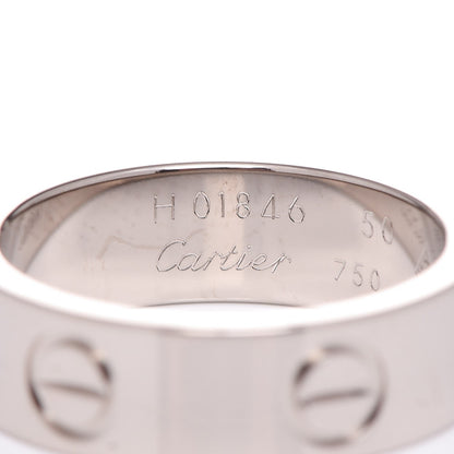 Cartier 18K White Gold 5.5mm LOVE Ring 50 5.25 4 of 6